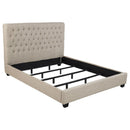 Chloe - California King Footboard, Side Rails, Slats & Hardware, Box 2 of 2 - Oatmeal