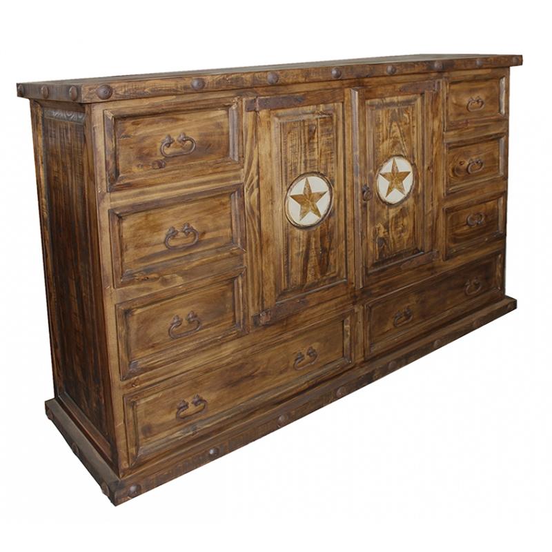 white christmas dresses Lone Star Rustic Laredo 8-Drawer Dresser LRM COM-15
