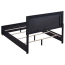 Marceline - King Headboard, Footboard & Slats, Box 1 of 2 - Black