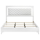 Cassia - Eastern King Headboard , Box 1 of 3 - White High Gloss