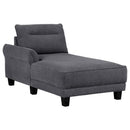 Caspian - RAF Loveseat, Box 2 of 2 - Gray