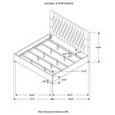 Chloe - California King Footboard, Side Rails, Slats & Hardware, Box 2 of 2 - Oatmeal