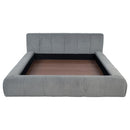 Wilshire - California King Footboard & Side Rails & Slats & Conceal Panels, Box 2 of 2 - Gray