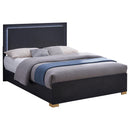 Marceline - King Headboard, Footboard & Slats, Box 1 of 2 - Black