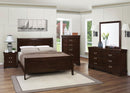 Louis Philippe - Full Headboard & Footboard, Box 1 of 2 - Cappuccino