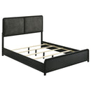 Cavelle - Queen Headboard, Footboard & Slats, Box 1 of 2 - Black