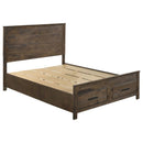 Woodmont - Queen Headboard & Footboard, Box 1 of 3 - Rustic Golden Brown