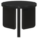 Cordova - Round Solid Wood End Table - Black