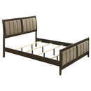 Wilkes - California King Headboard, Footboard & Slats, Box 1 of 2 - Dark Cocoa