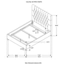 Chloe - Footboard & Side Rails & Slats & Hardware, Box 2 of 2 - Oatmeal