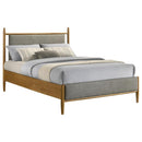Mason - Full Headboard, Footboard & Legs, Box 1 of 2 - Gray And Light Brown