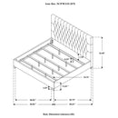 Chloe - King Footboard, Side Rails, Slats & Hardware, Box 2 of 2 - Oatmeal