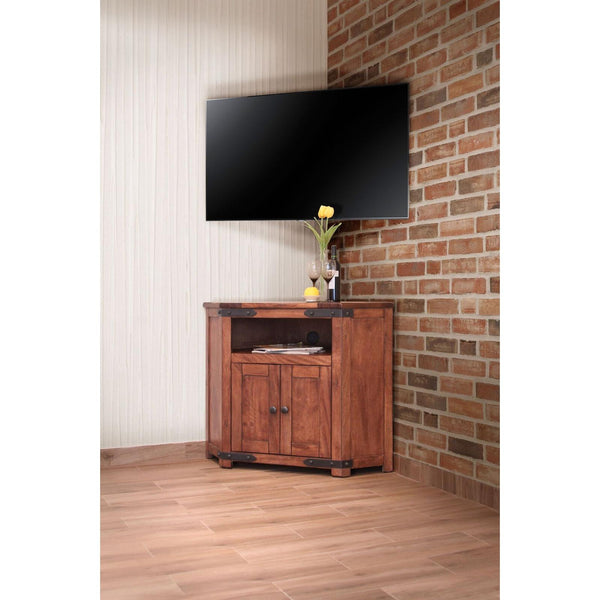 International Furniture Direct Parota TV Stand with Cable Management IFD866CORN IMAGE 1