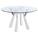 Alaia - Dining Table Base, Box 2 of 2 - Chrome