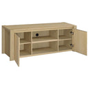Laurelton - 60" 2-Door TV Stand Media Console - Light Oak