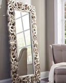 Lucia - Floor Mirror - Antique Silver Finish
