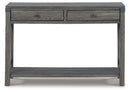 Freedan - Console Sofa Table - Grayish Brown