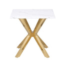 Visalia - Base Stainless Steel End Table - Gold