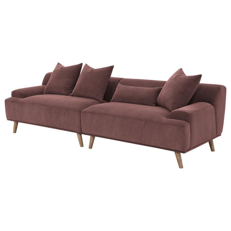 Elizabeth - RAF Loveseat, Box 2 of 2 - Wine Red