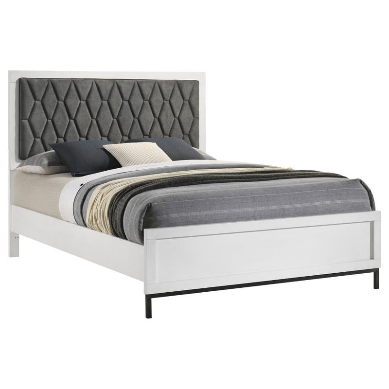 Sonora - Queen Headboard, Footboard & Slats, Box 1 of 2 - White