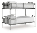 Lanceburg - Twin/Twin Bunk Bed With Ladder - Gray