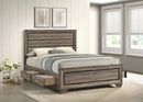 Kauffman - Queen Headboard & Footboard, Box 1 of 4 - Washed Taupe