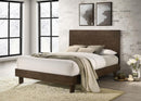 Glenwood - Queen Headboard, Footboard & Slats, Box 1 of 2 - Warm Brown