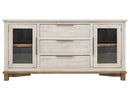 Loft - 3 Drawer & 2 Door Buffet - Gray / Beige