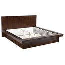 Jessica - King Footboard & Side Rail Top Rail, Wooden Base, Box 3 of 3 - Cappuccino