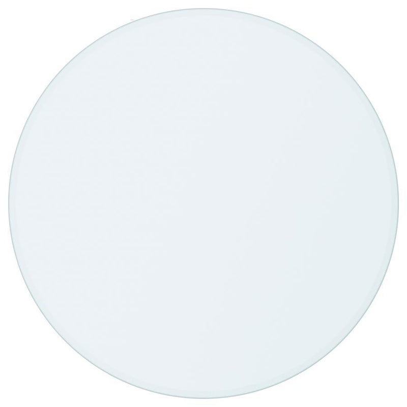 48" 6mm Round Clear Tempered Glass Top - Clear