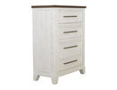 Stoa - 4 Drawer Chest - White / Brown