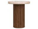 Sahara - End Table - Light Cream / Brown Caramel