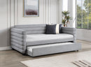 Patricia - Back Panel, Side Rails With Trundle - Gray