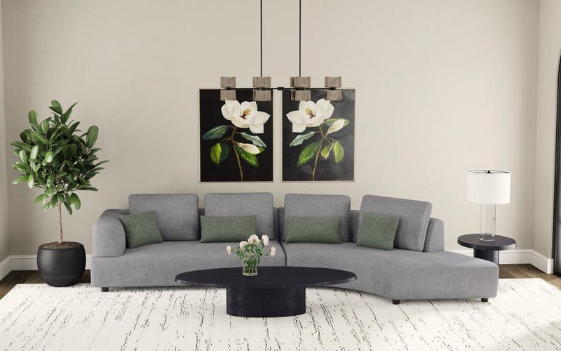 Toscano - Loveseat, Box 1 of 2 - Gray