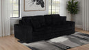 Jacana - LAF Power Sofa Chaise With 2 Piece Pillow, Box 1 of 2 - Black