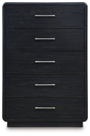 Rowanbeck - Five Drawer Chest - Black