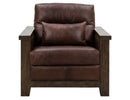Walnut - Armchair - Brown
