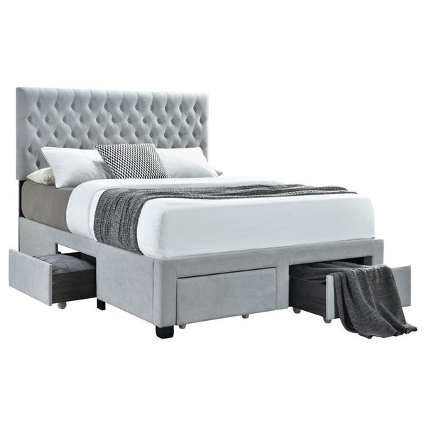 Soledad - King Footboard & Side Rails, Box 2 of 2 - Light Gray