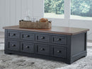 Wildenauer - Lift Top Cocktail Table - Brown / Black