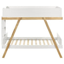 Frankie - Headboard, Footboard, Ladder & Slats, Box 1 of 2 - White And Natural