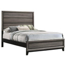 Watson - Full Headboard, Footboard & Slats, Box 1 of 2 - Gray Oak