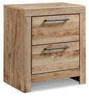 Hyanna - Two Drawer Night Stand - Tan Brown