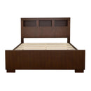Jessica - Queen Headboard With Lighting, Box 1 of 4 - Cappuccino