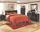 Huey Vineyard - Queen Sleigh Headboard - Black
