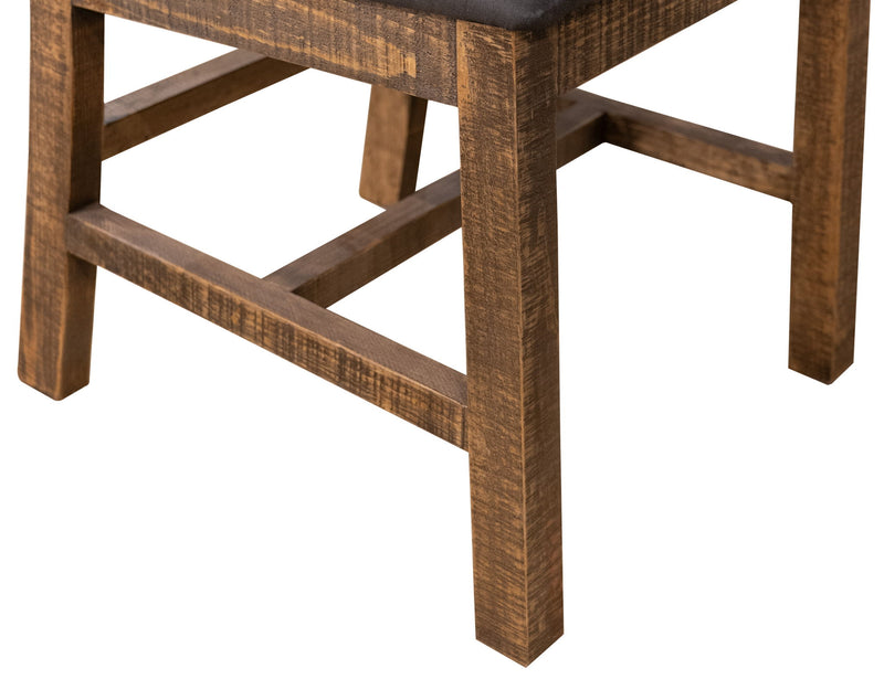 Loft - Upholstered Seat Wooden Chair (Set of 2) - Two Tone Gray / Brown