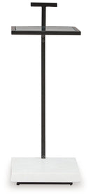 Mannill - Accent Table - Black / White