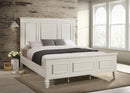 Sandy Beach - California King Footboard, Box 2 of 3 - Cream White