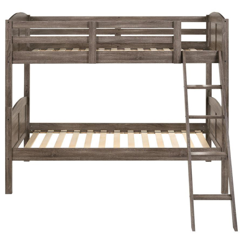 Flynn - Headboard & Footboard - Weathered Brown