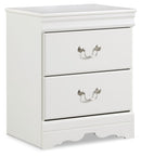 Anarasia - Two Drawer Night Stand - White
