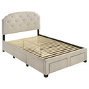 Marianna - Full Headboard, Drawers & Slats, Box 1 of 2 - Cream